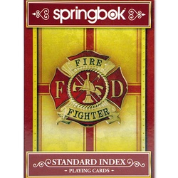 Firefighters Playing Cards