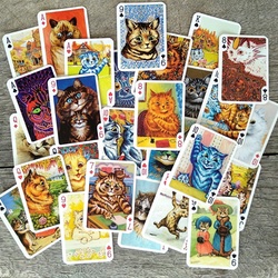 Psychedelic Cats Playing Cards